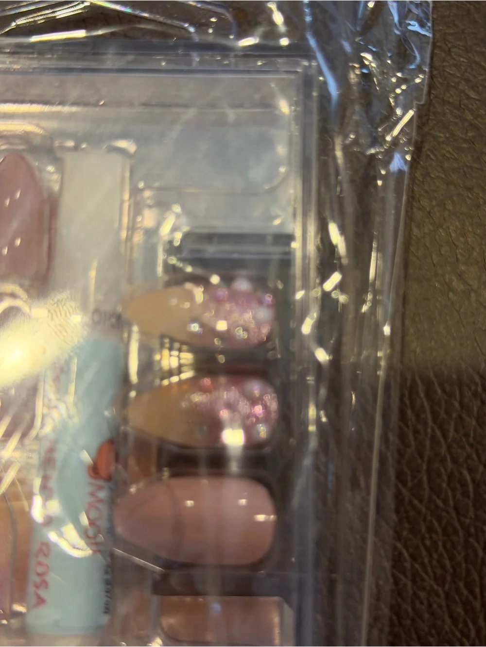 N/A pink glitter